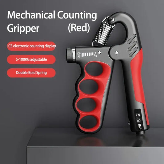 5-100kg Adjustable Grip Strengthener – Arm & Wrist Strength Training Fitness Tool for Five-Finger Grip